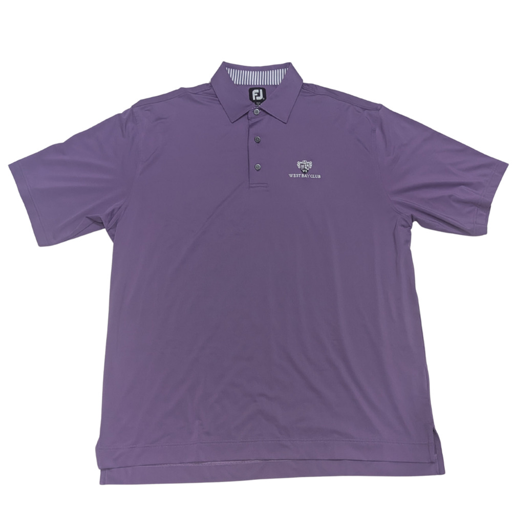 FootJoy FJ Men's XL Purple West Bay Club Golf Polo Performance Stretch Shirt